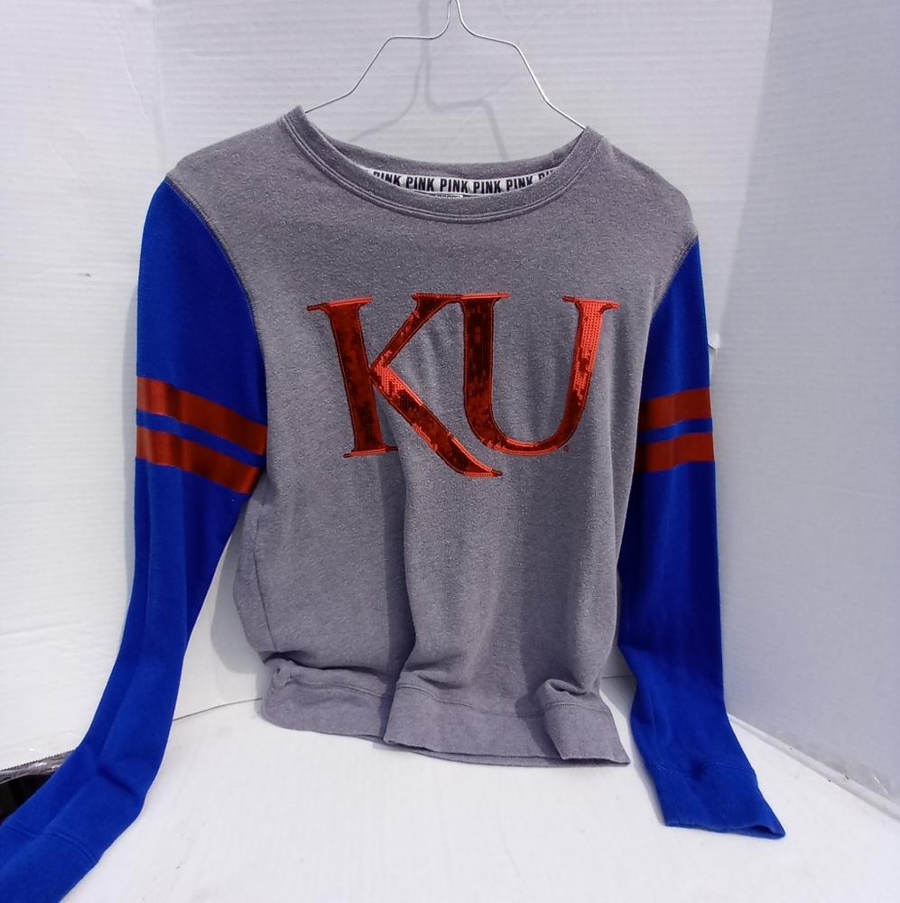 Pink KU Jayhawks women's Long sleeve size XS
